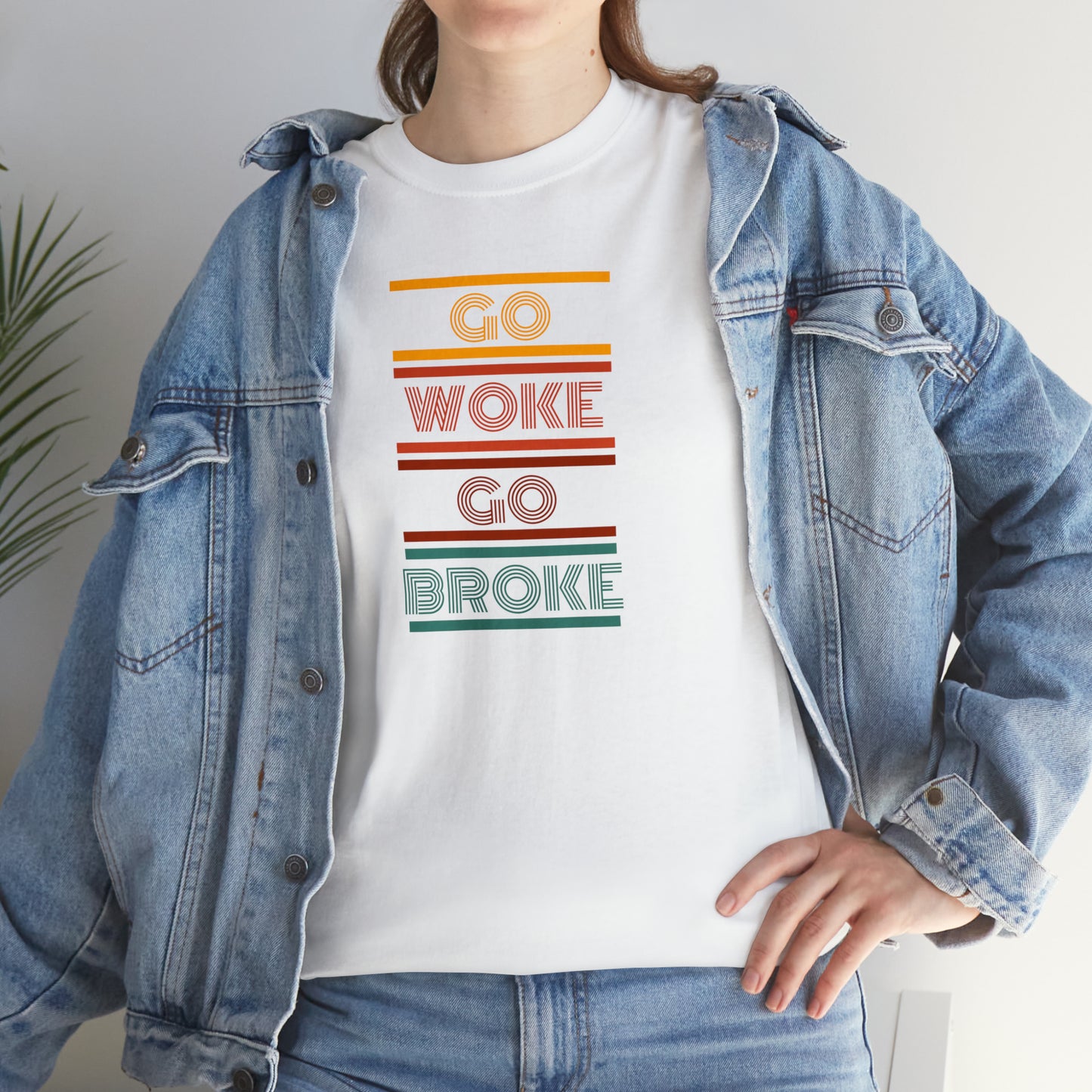 Go Woke Go Broke Unisex Heavy Cotton Tee