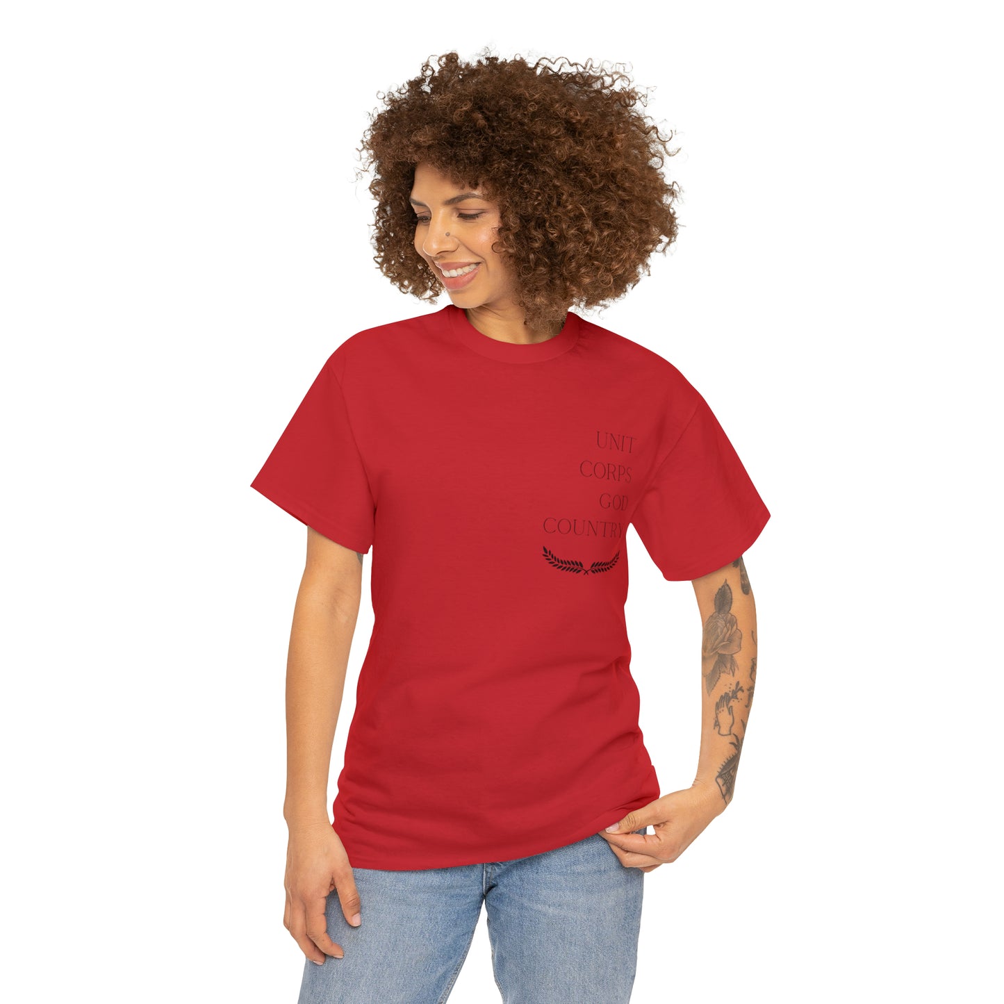 Unit Corps God Country Unisex Heavy Cotton Tee