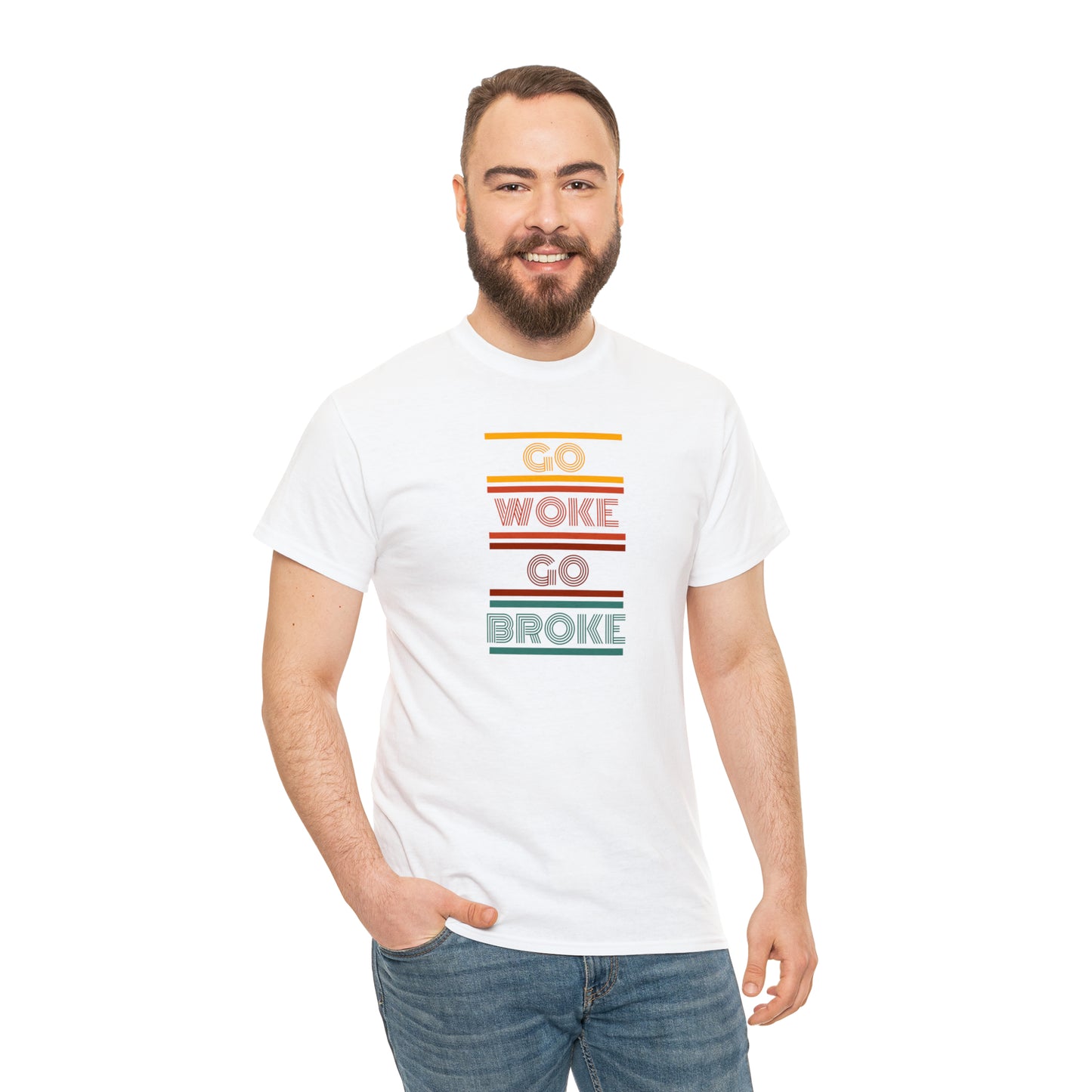 Go Woke Go Broke Unisex Heavy Cotton Tee