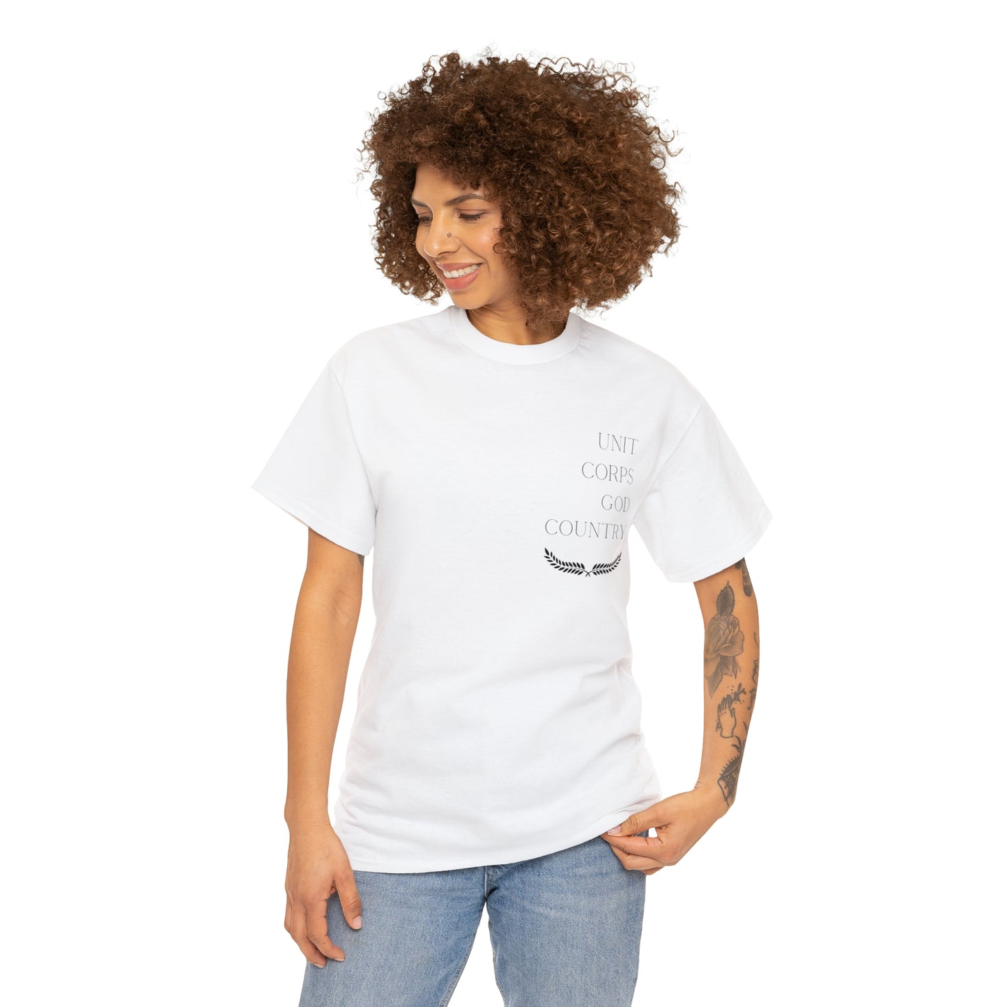 Unit Corps God Country Unisex Heavy Cotton Tee