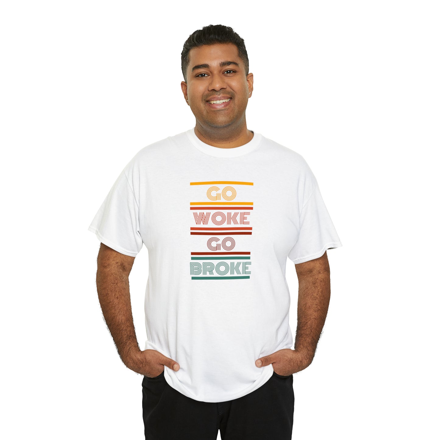 Go Woke Go Broke Unisex Heavy Cotton Tee