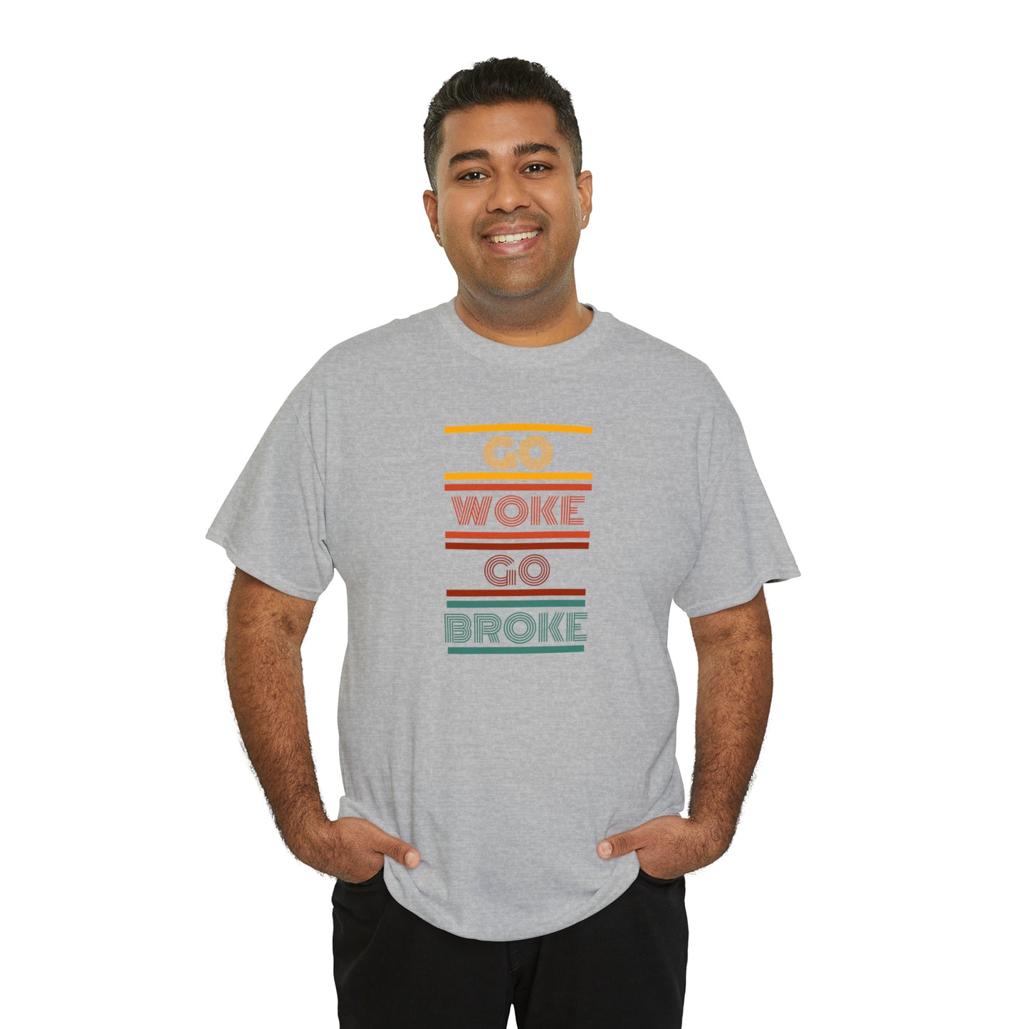 Go Woke Go Broke Unisex Heavy Cotton Tee