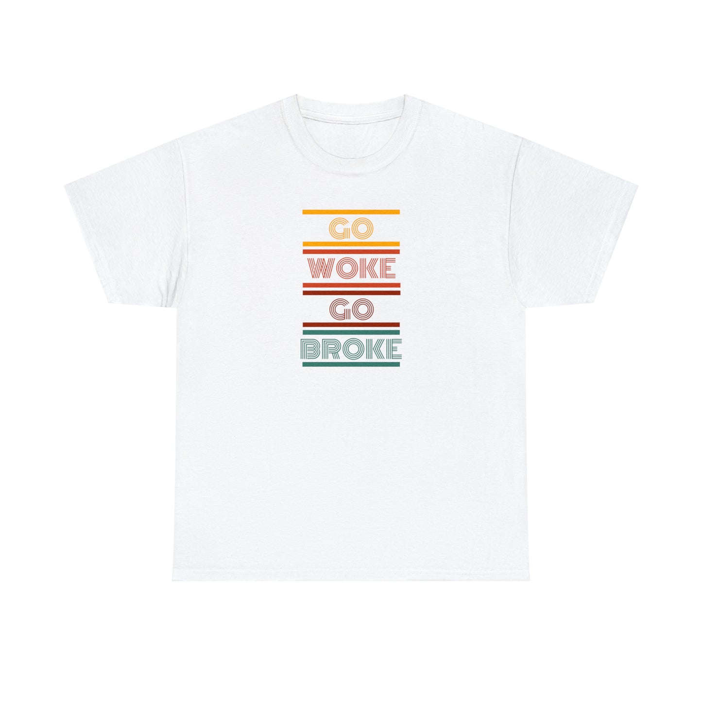 Go Woke Go Broke Unisex Heavy Cotton Tee